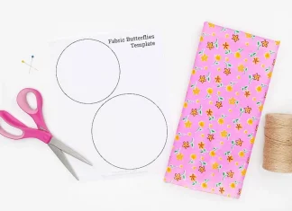 Easy Fabric Butterflies Tutorial for Kids fabric butterflies kids craft instruction image 1