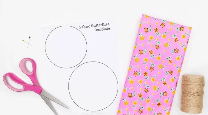 Easy Fabric Butterflies Tutorial for Kids fabric butterflies kids craft instruction image 1
