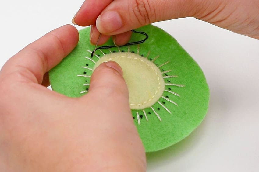 felt fruit coasters kids craft instruction image 6