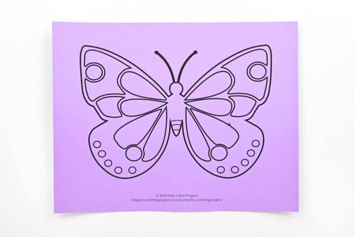 flapping butterfly kids craft instruction image 1