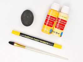 Easy Fruit And Vegetable Painted Rocks Tutorial for Kids fruit and vegetable painted rocks kids craft instruction image 1
