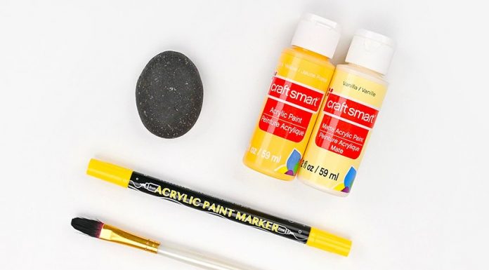 Easy Fruit And Vegetable Painted Rocks Tutorial for Kids fruit and vegetable painted rocks kids craft instruction image 1