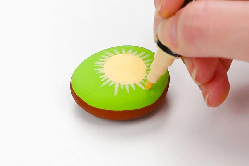 fruit and vegetable painted rocks kids craft instruction image 12