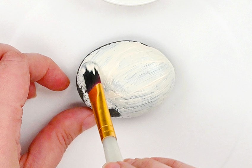 fruit and vegetable painted rocks kids craft instruction image 3