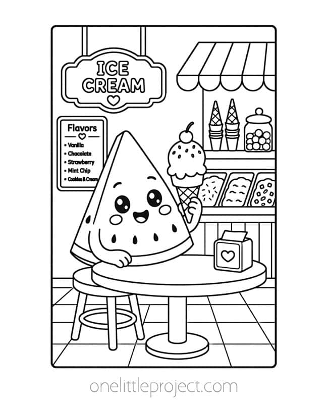 fruit coloring pages kids craft instruction image 14