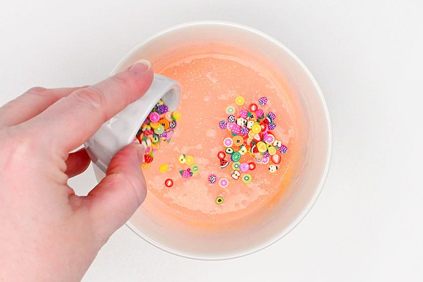 fruit slime kids craft instruction image 6
