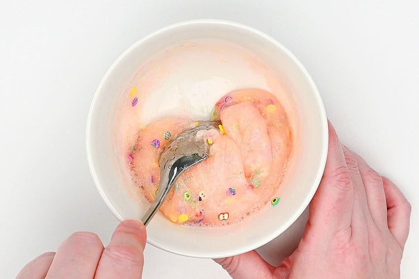 fruit slime kids craft instruction image 9