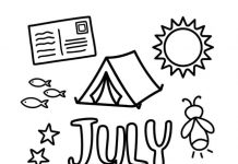 Easy July Coloring Pages Tutorial for Kids july coloring pages kids craft instruction image 1