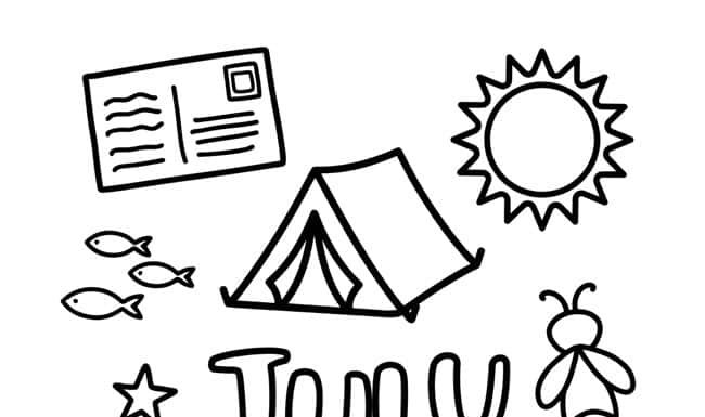 Easy July Coloring Pages Tutorial for Kids july coloring pages kids craft instruction image 1