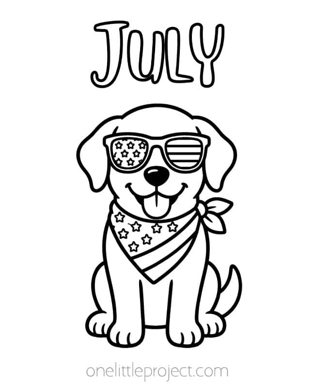 july coloring pages kids craft instruction image 5