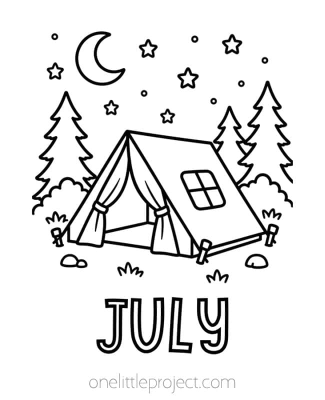 july coloring pages kids craft instruction image 7