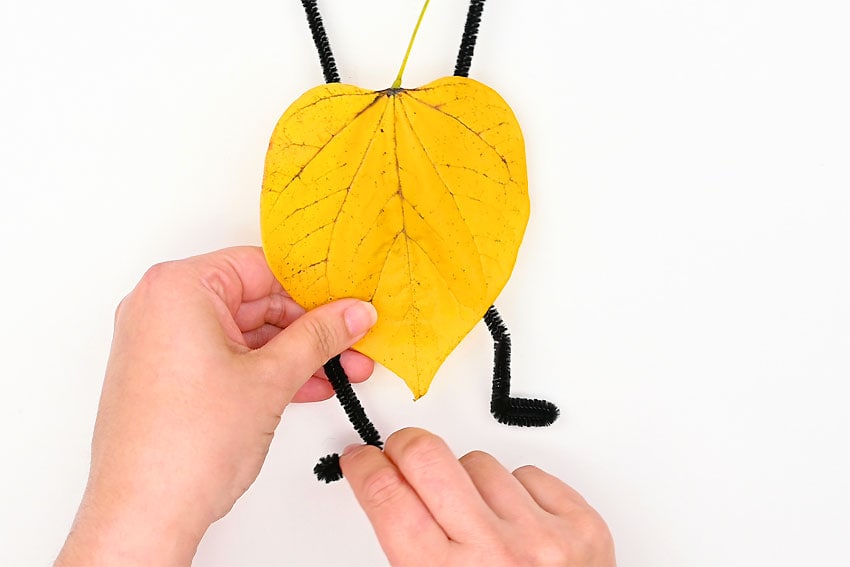 leaf people kids craft instruction image 6