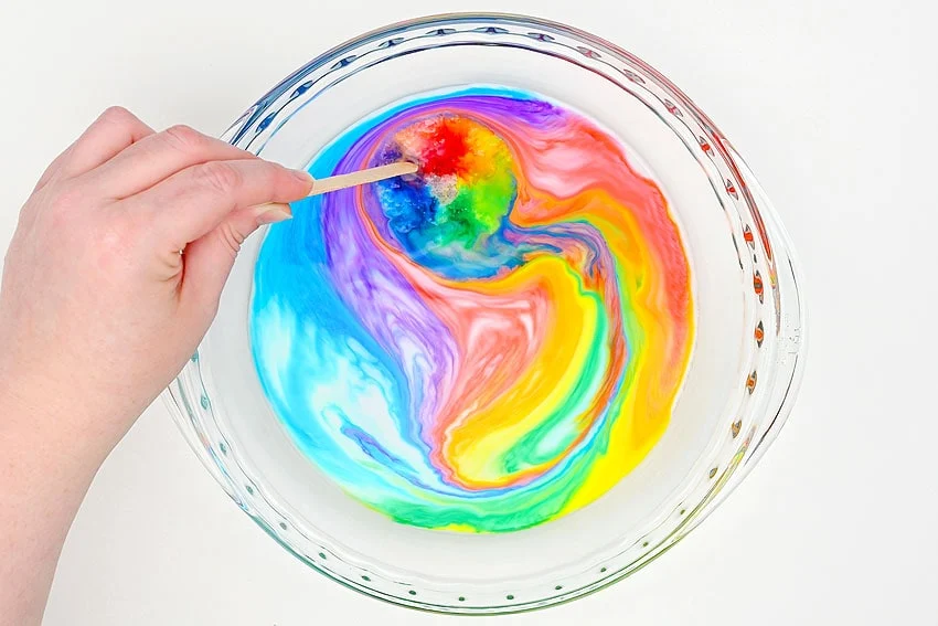 magic milk art kids craft instruction image 13