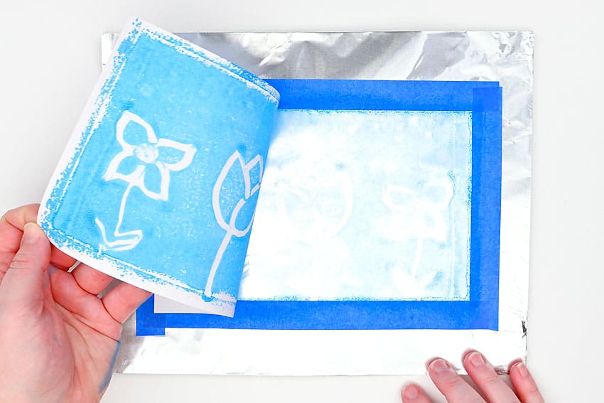 monoprinting kids craft instruction image 12