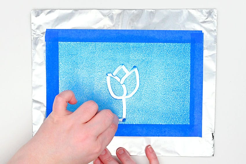 monoprinting kids craft instruction image 8