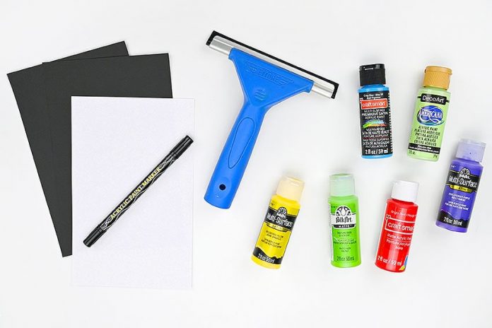 easy-northern-lights-squeegee-painting-tutorial-for-kids-instruction-1 northern lights squeegee painting painting craft instruction image 1
