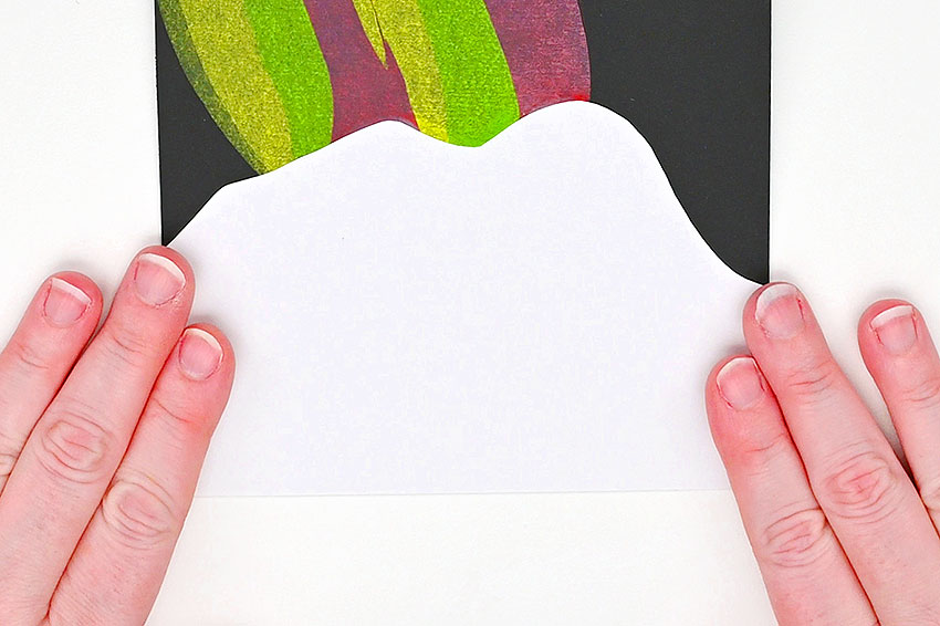 northern lights squeegee painting painting craft instruction image 11