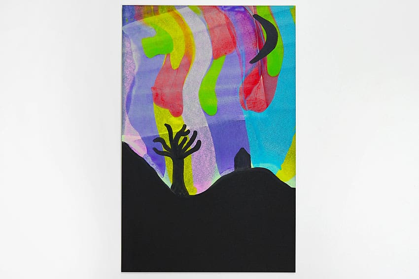 northern lights squeegee painting painting craft instruction image 19