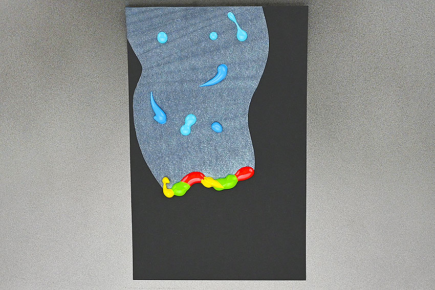 northern lights squeegee painting painting craft instruction image 7