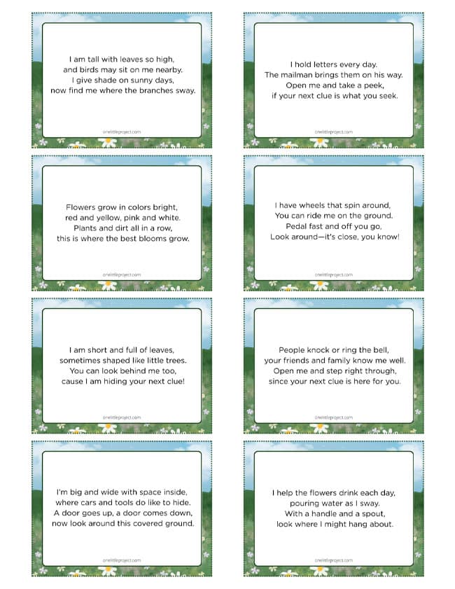 outdoor scavenger hunt kids craft instruction image 1