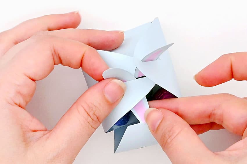 paper bunny gift box paper craft instruction image 13