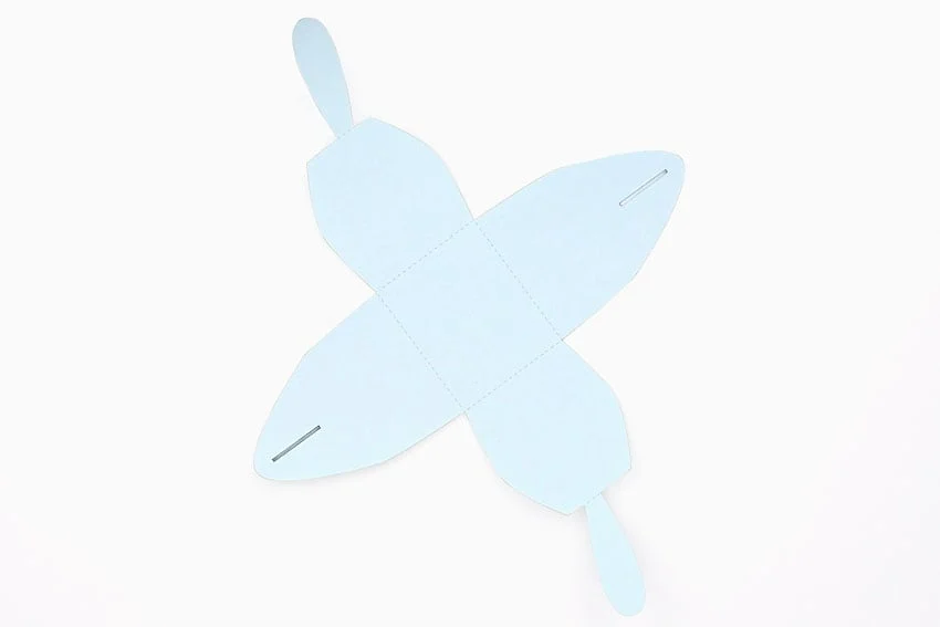 paper bunny gift box paper craft instruction image 3