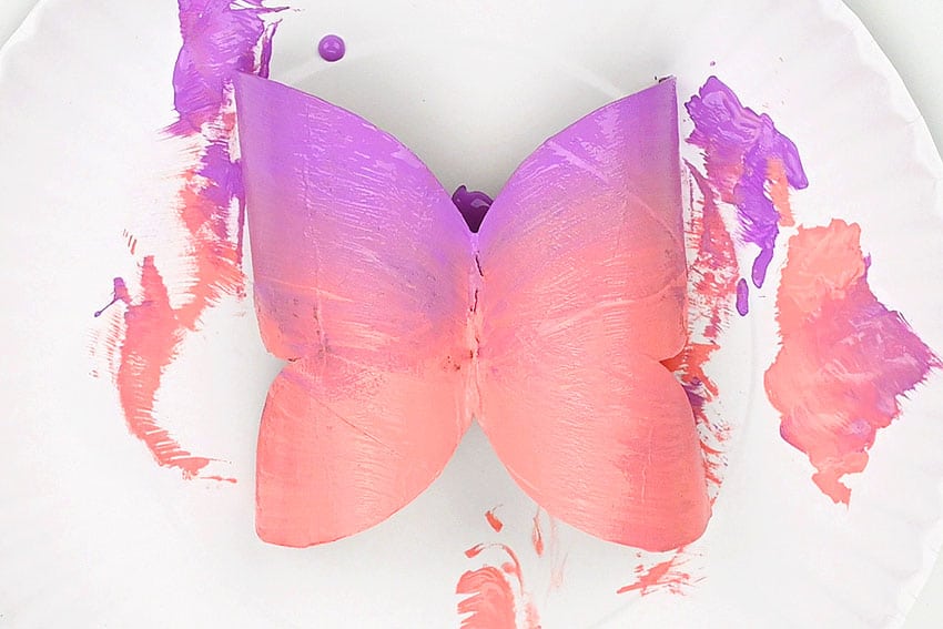paper roll butterfly paper craft instruction image 11