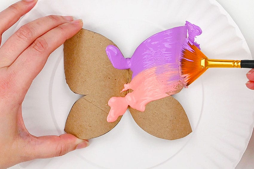 paper roll butterfly paper craft instruction image 9