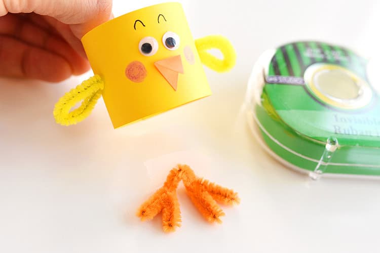 paper roll chicks paper craft instruction image 11