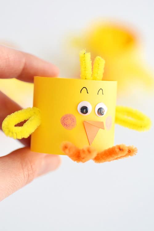 paper roll chicks paper craft instruction image 16