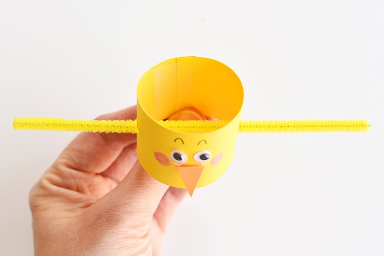 paper roll chicks paper craft instruction image 7