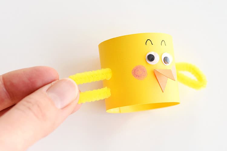 paper roll chicks paper craft instruction image 8