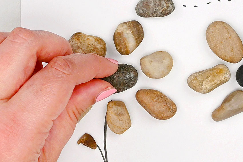 pebble art kids craft instruction image 11