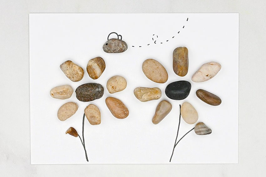pebble art kids craft instruction image 12