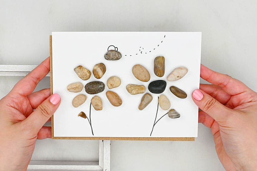 pebble art kids craft instruction image 13