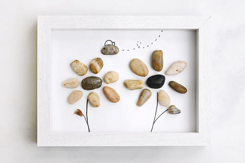 pebble art kids craft instruction image 15