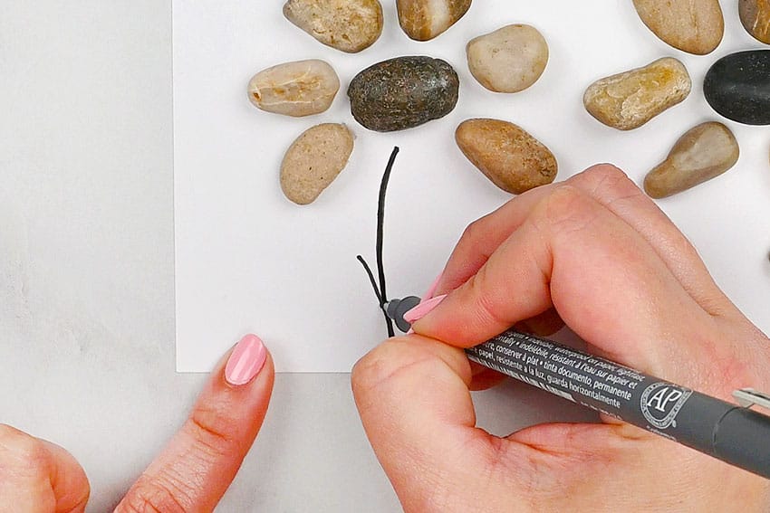 pebble art kids craft instruction image 6