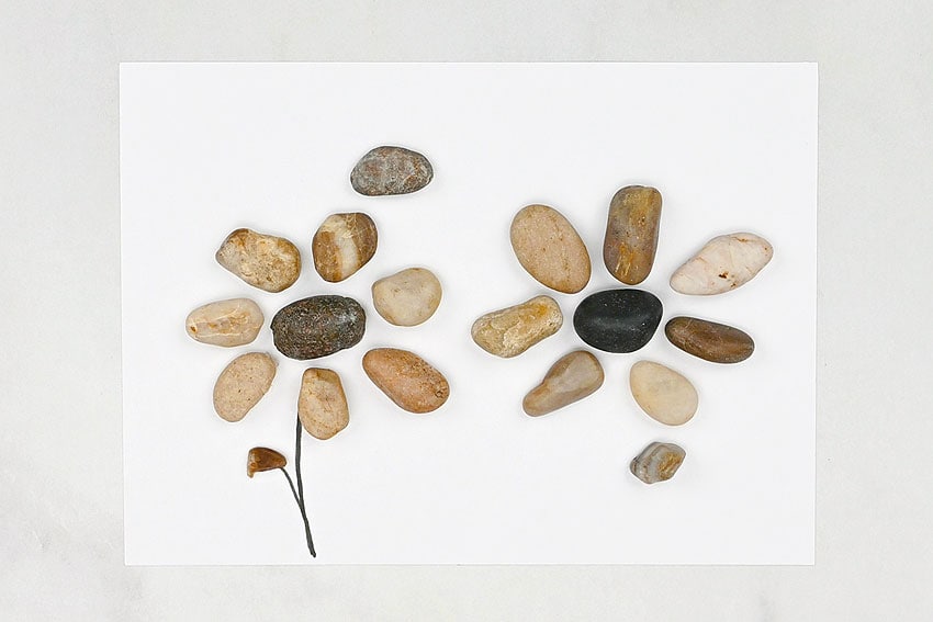 pebble art kids craft instruction image 7