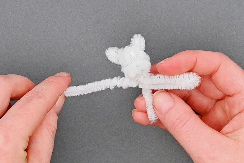 pipe cleaner dog kids craft instruction image 10