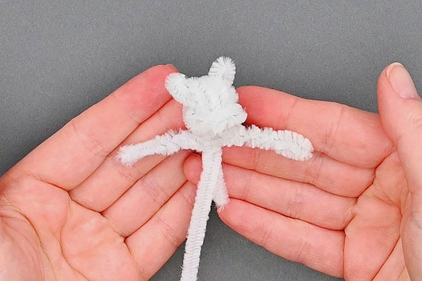 pipe cleaner dog kids craft instruction image 12