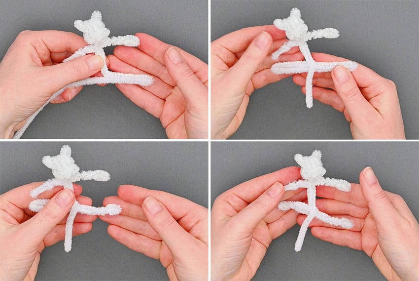 pipe cleaner dog kids craft instruction image 13