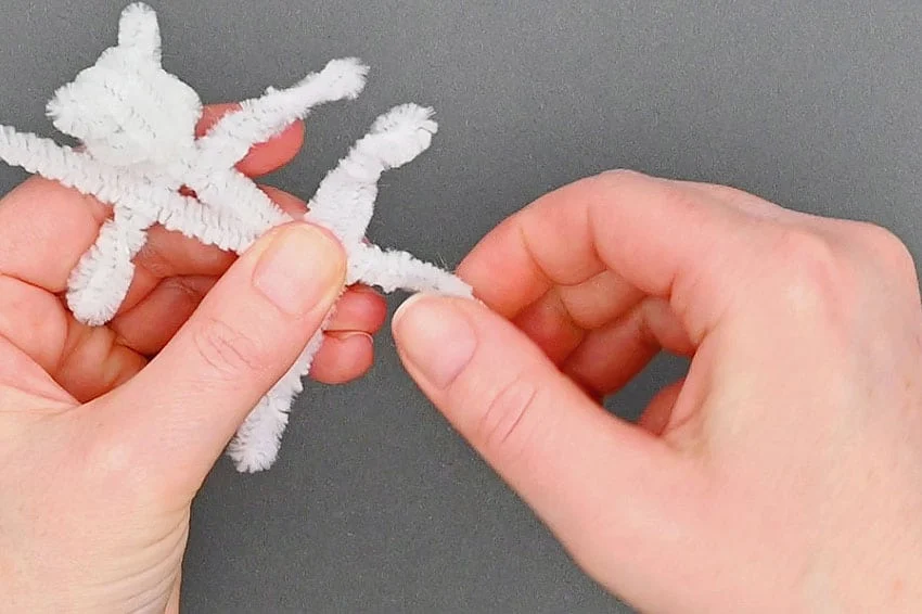 pipe cleaner dog kids craft instruction image 14