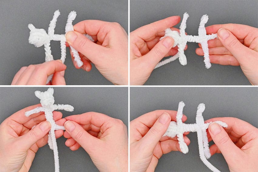 pipe cleaner dog kids craft instruction image 15