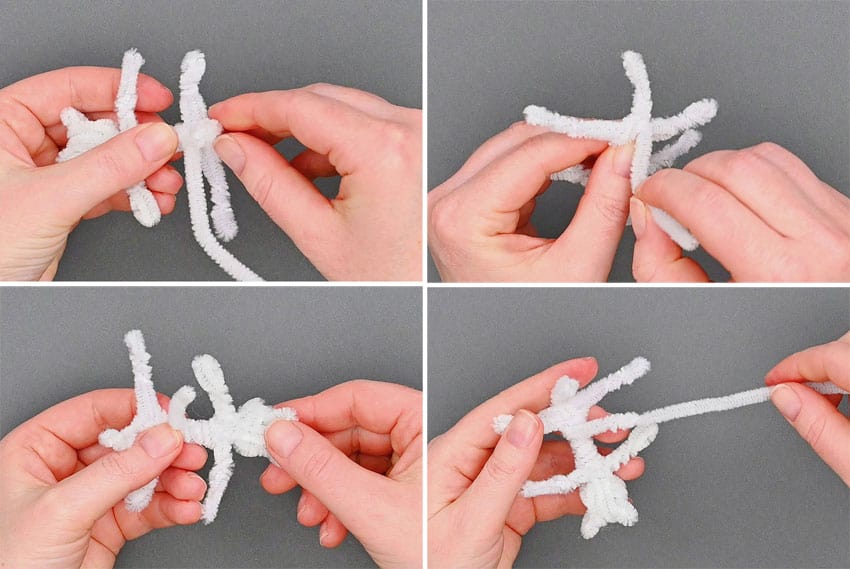pipe cleaner dog kids craft instruction image 16