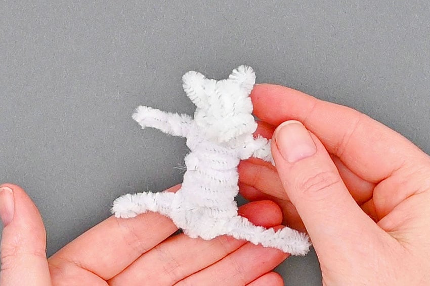 pipe cleaner dog kids craft instruction image 17