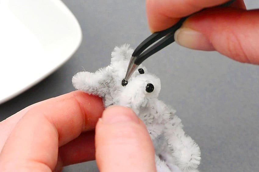 pipe cleaner dog kids craft instruction image 21