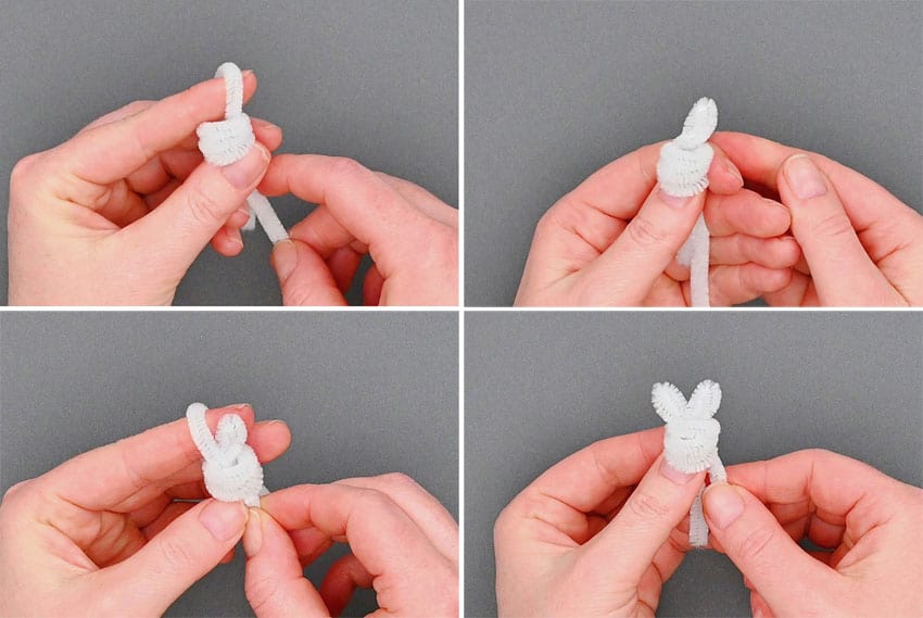 pipe cleaner dog kids craft instruction image 3