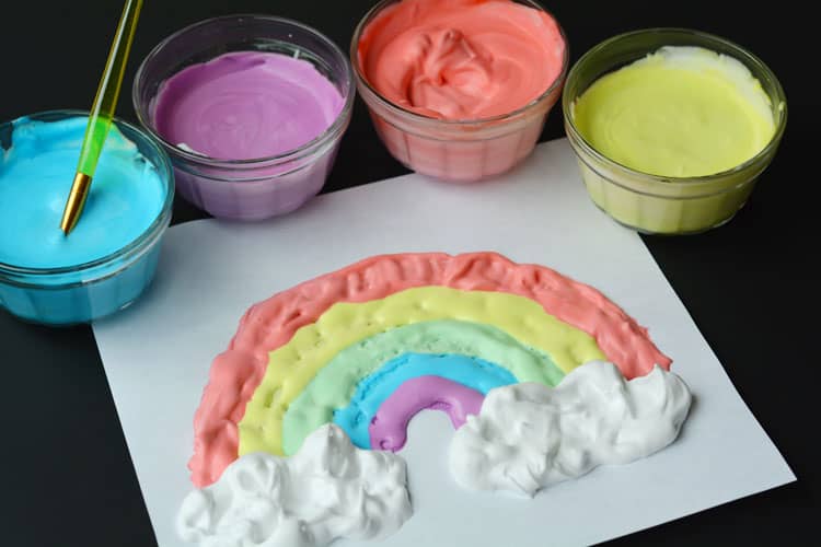puffy paint kids craft instruction image 6