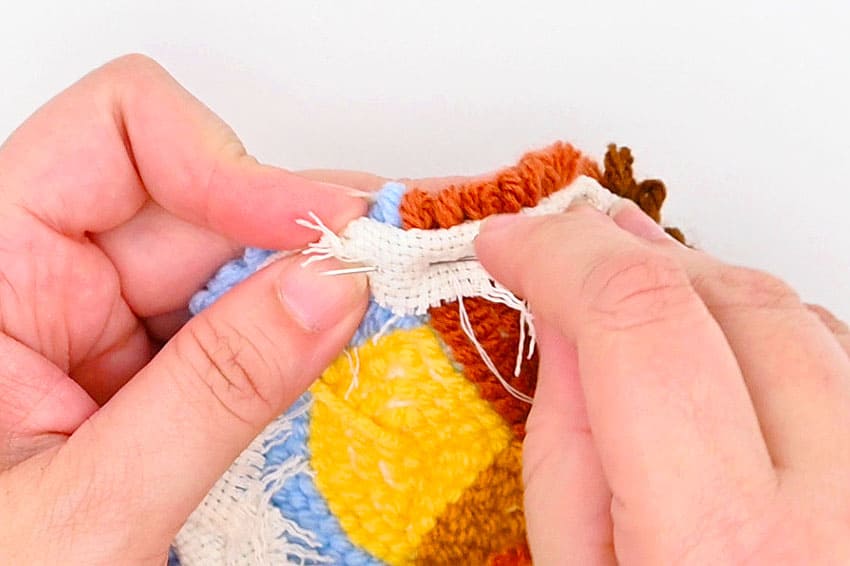 punch needle landscape coasters crochet yarn craft instruction image 17