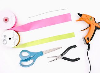 Easy Ribbon Rose Tutorial for Kids ribbon rose kids craft instruction image 1